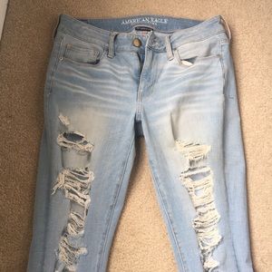 skinny “369 super stretch” AE ripped jeans